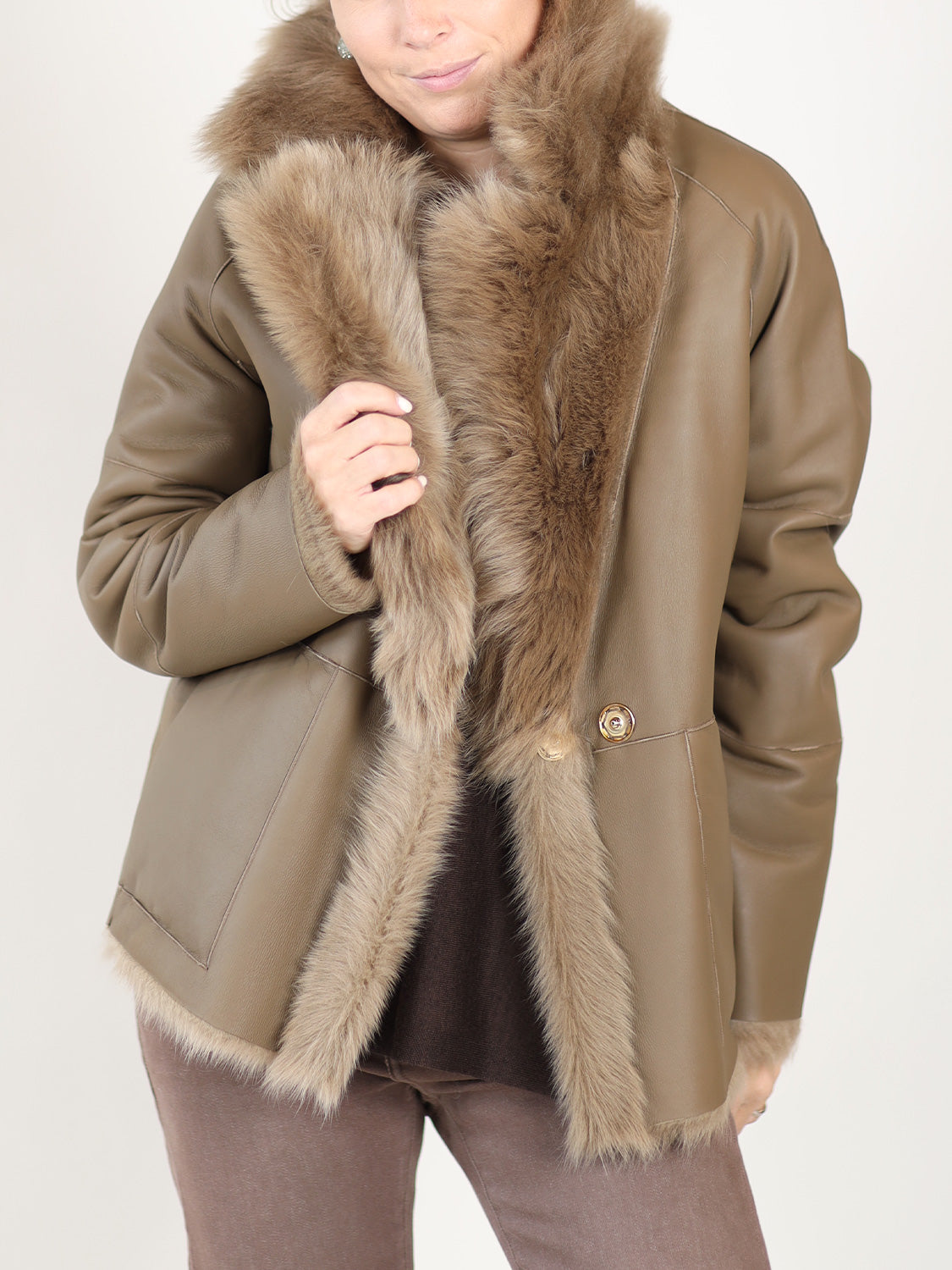 Toscana – Kurzer Fellmantel