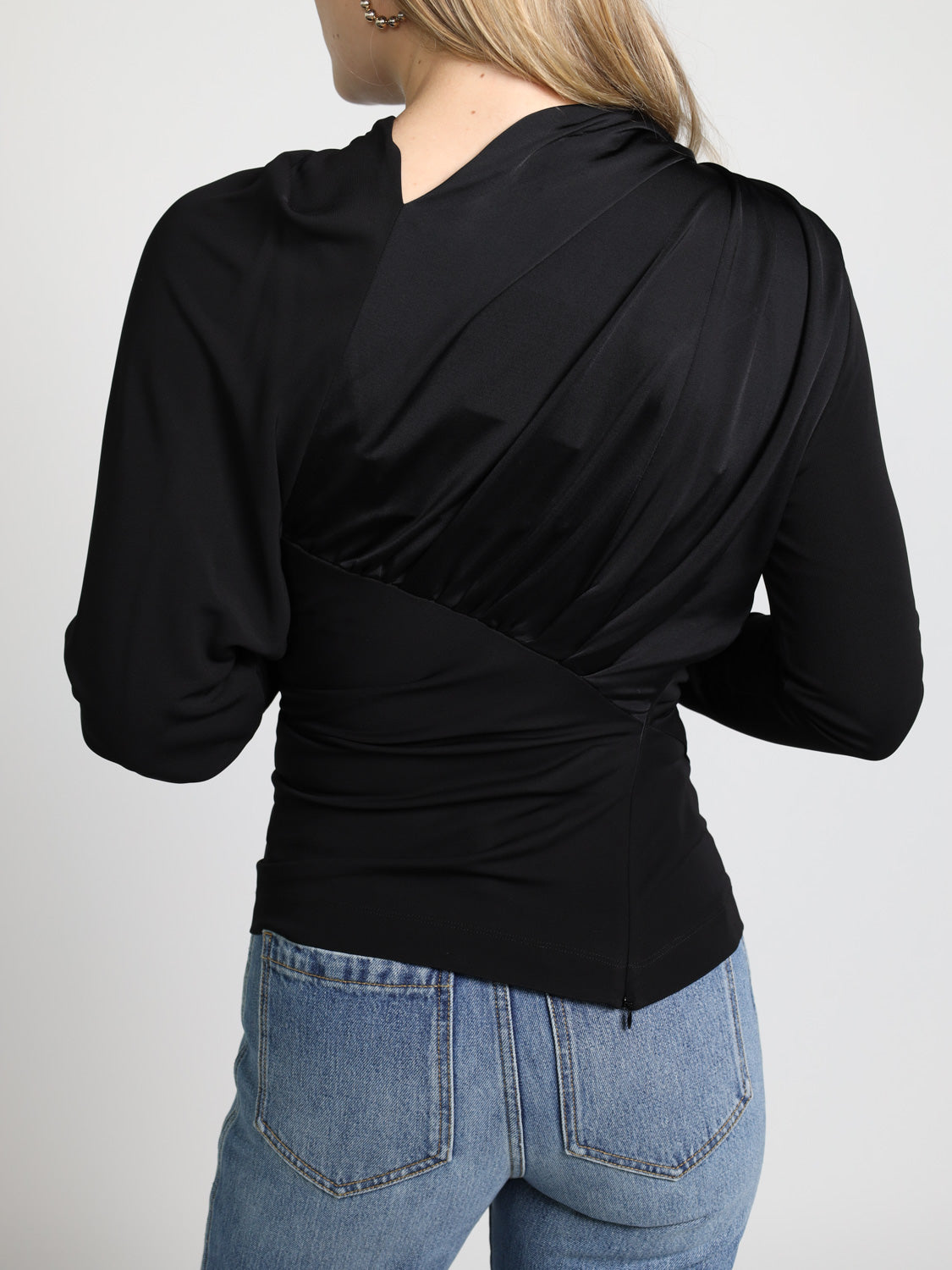 Drapiertes Jersey-Oberteil