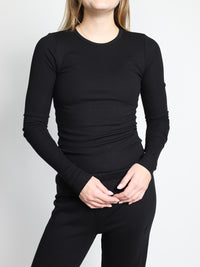 Longsleeve Shirt mit Rippenstrick 