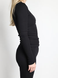 Longsleeve Shirt mit Rippenstrick 