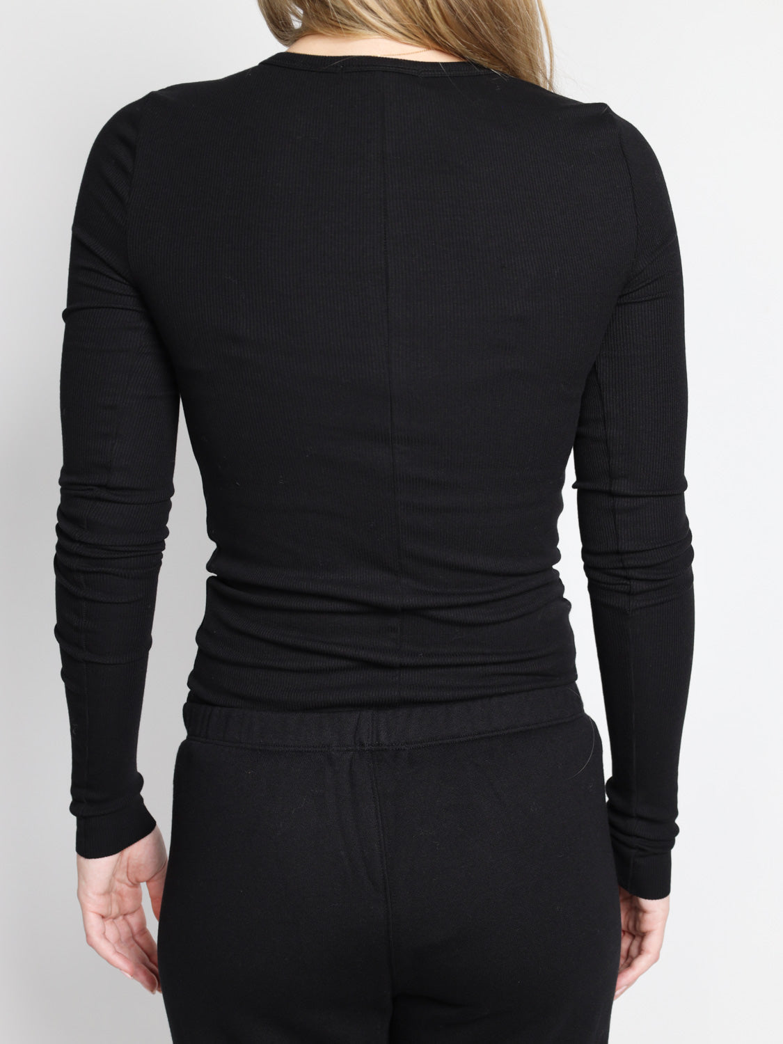 Longsleeve Shirt mit Rippenstrick 