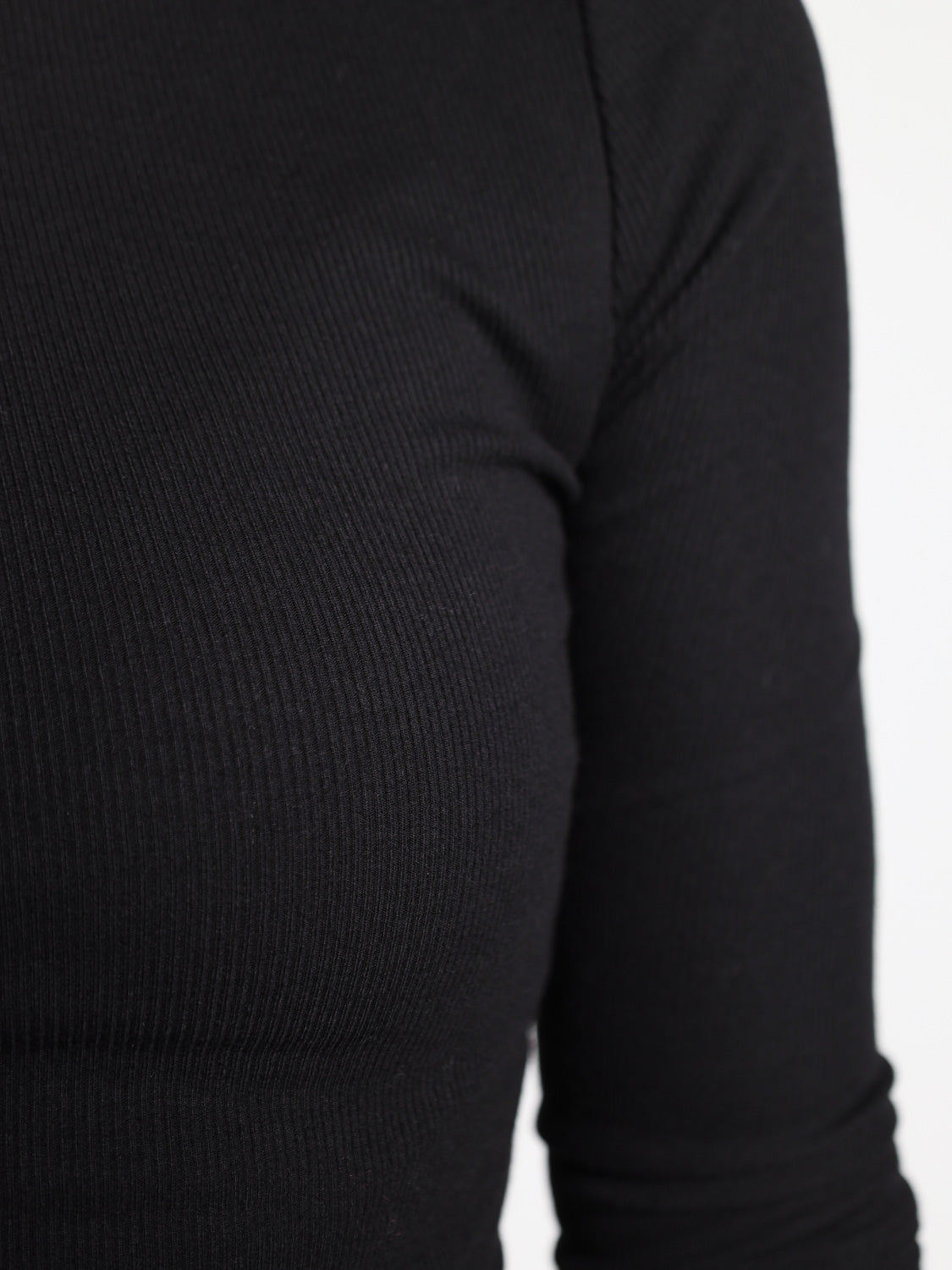 Longsleeve Shirt mit Rippenstrick 