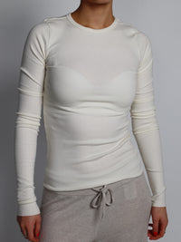 Longsleeve Shirt mit Rippenstrick 