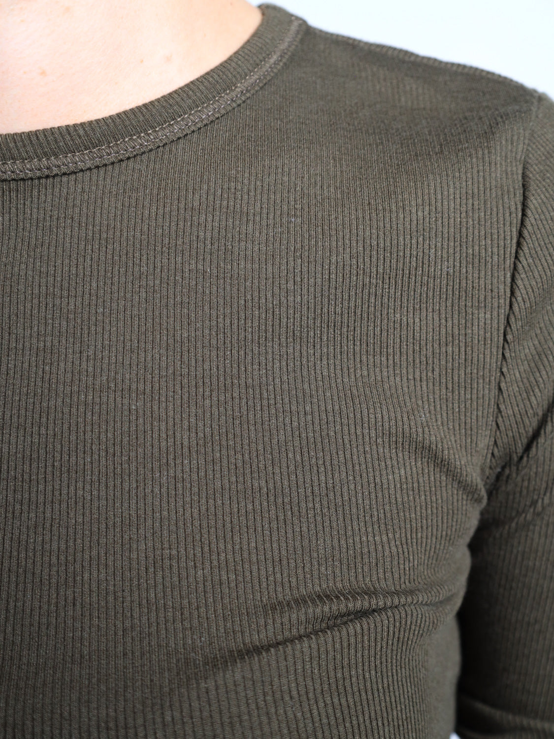 Longsleeve Shirt mit Rippenstrick 