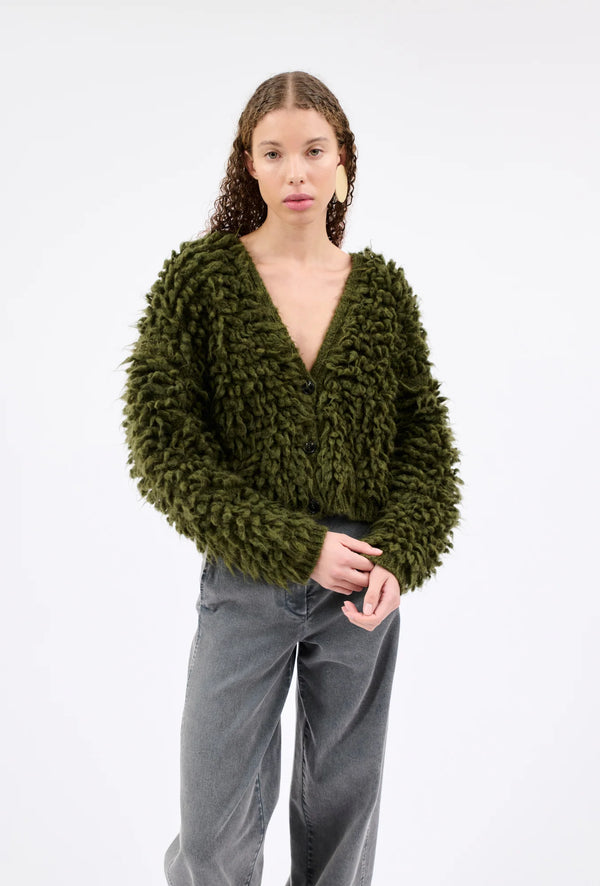 Strickjacke mit Strukturdesign