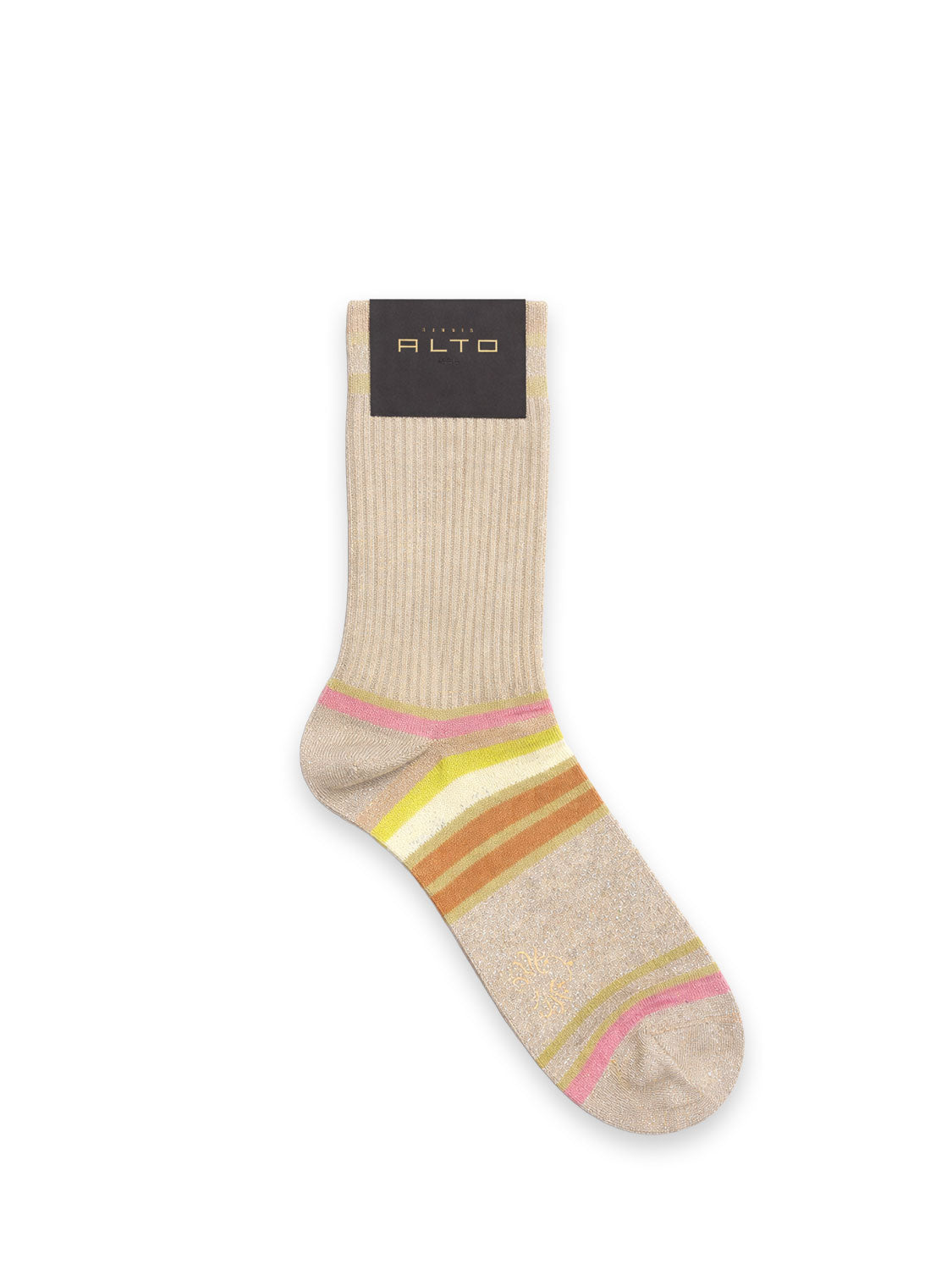 Socke mit feinem Lurex Glanz