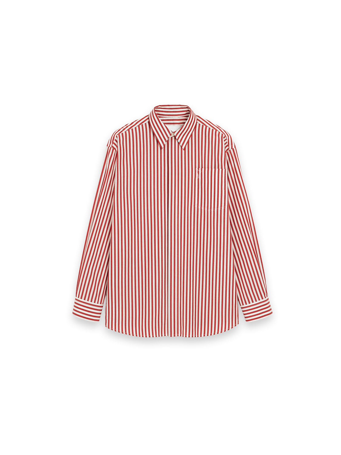 Large Fit Shirt – Lässiger Oversized-Schnitt mit markantes Streifendesign