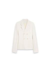 Leinen-Blazer mit doppelter Knopfleiste