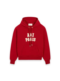 Hoodie – Klassische Kapuze mit markanter AMI PARIS Print
