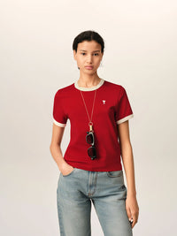 Quota T-Shirt mit Kontrastdetails