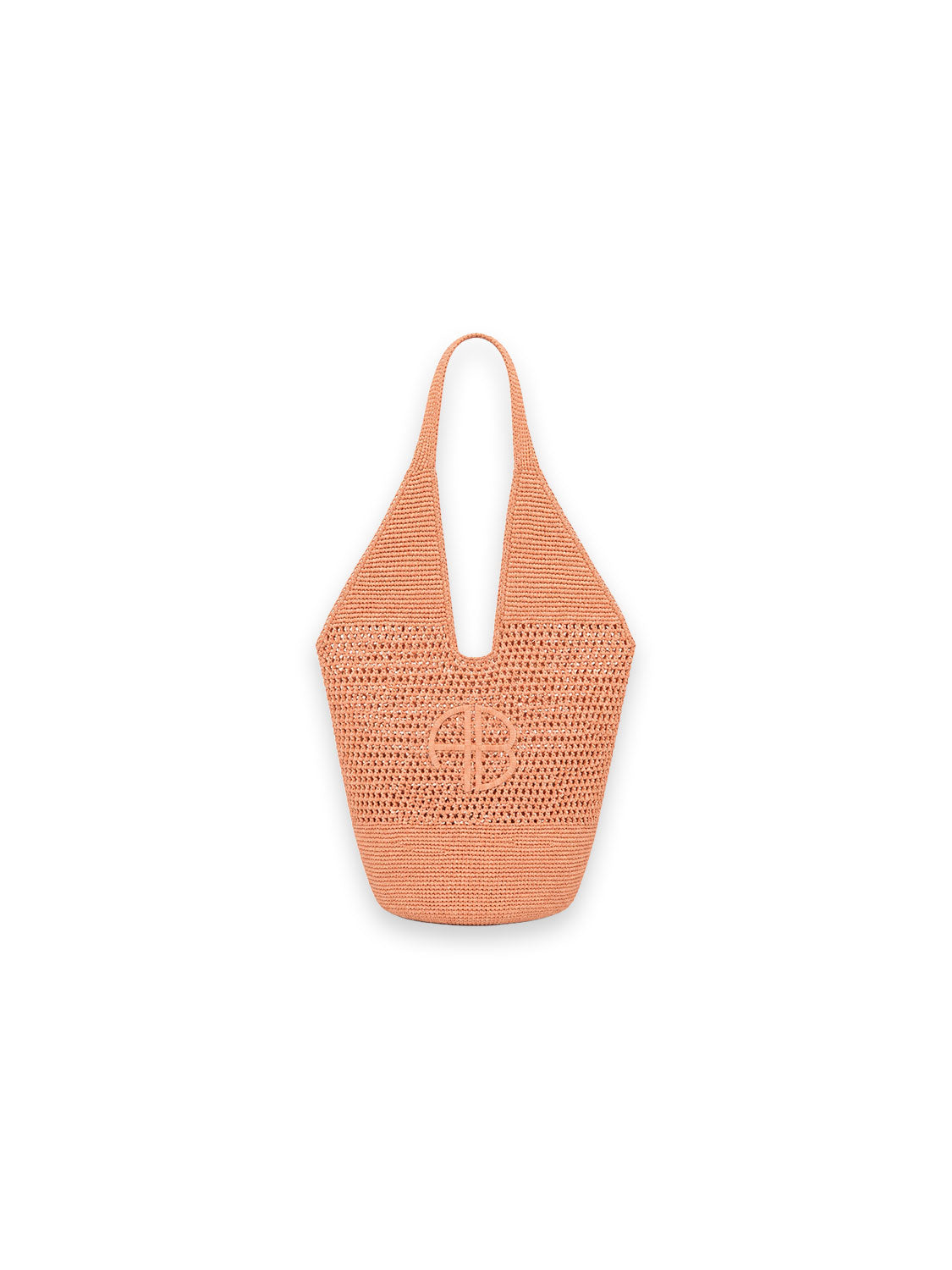 Leah Logo Hobo Tasche – mit eingestricktem Logo-Design und strukturierter Oberfläche