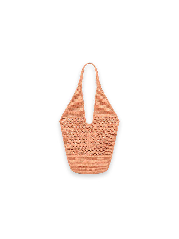 Leah Logo Hobo Tasche – mit eingestricktem Logo-Design und strukturierter Oberfläche