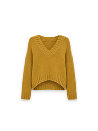 Pascal Pullover – Grobstrick V-Ausschnitt