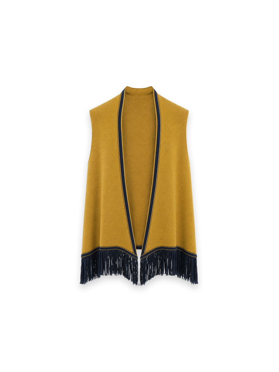 Triangolo Poncho mit Fransen