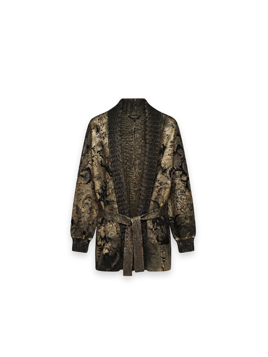 Strickjacke mit Bindegürtel