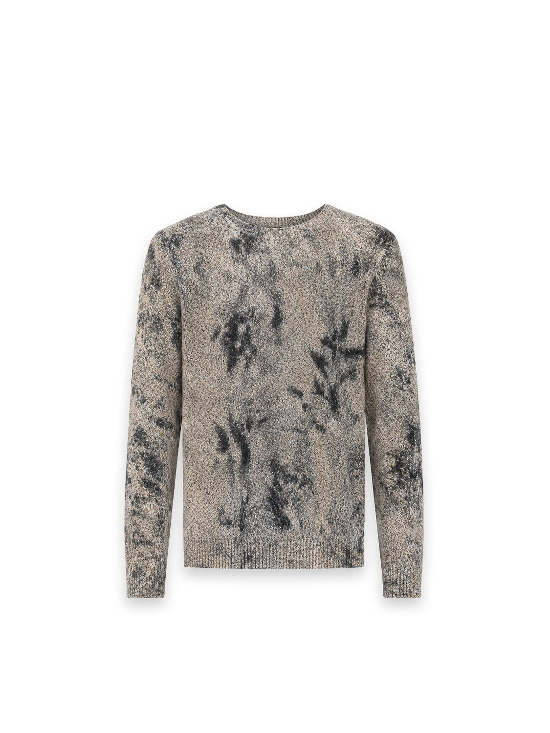 Strickpullover aus weichem Melange Garn mit modernem Farbverlauf