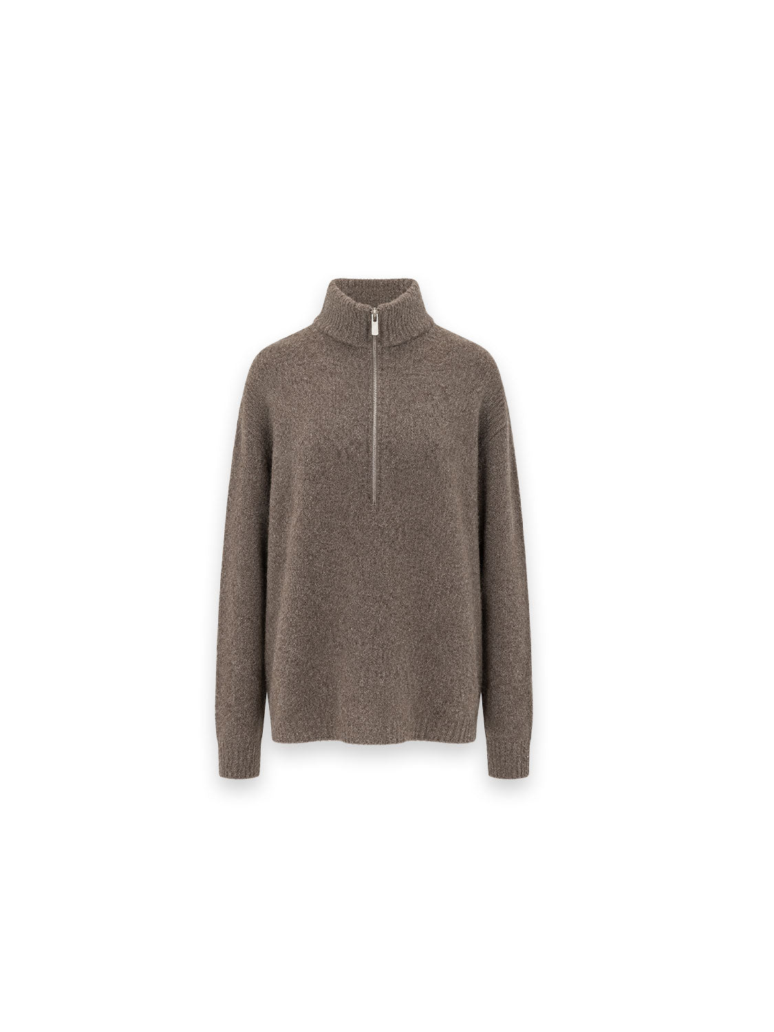 Pullover mit halbem Reißverschluss