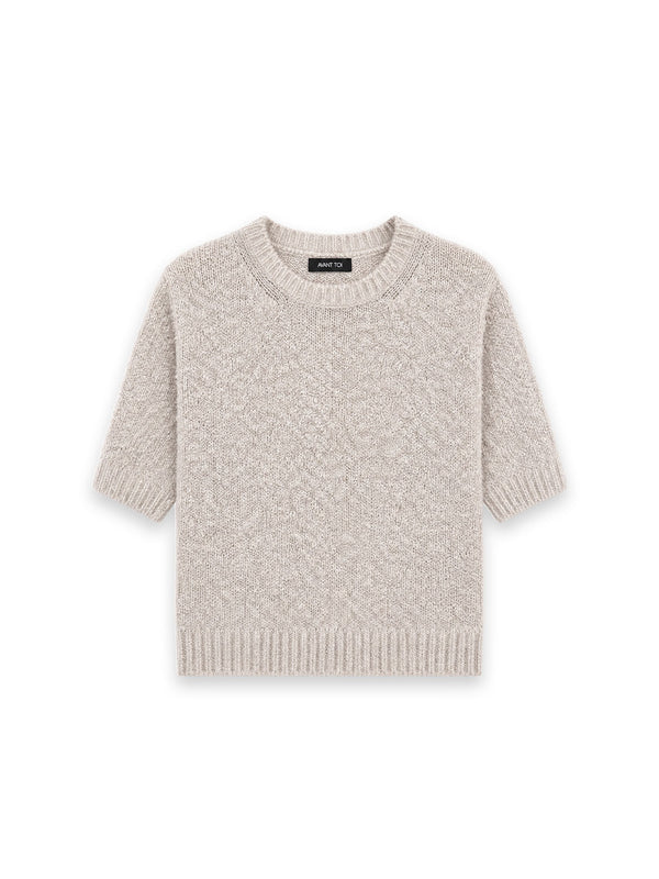 Soft Knit Kurzarm Pullover