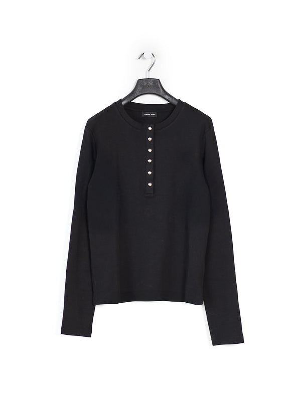 Alessia – Shirt mit goldenen Knöpfen