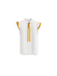 Veronica Bluse mit feiner Karostruktur