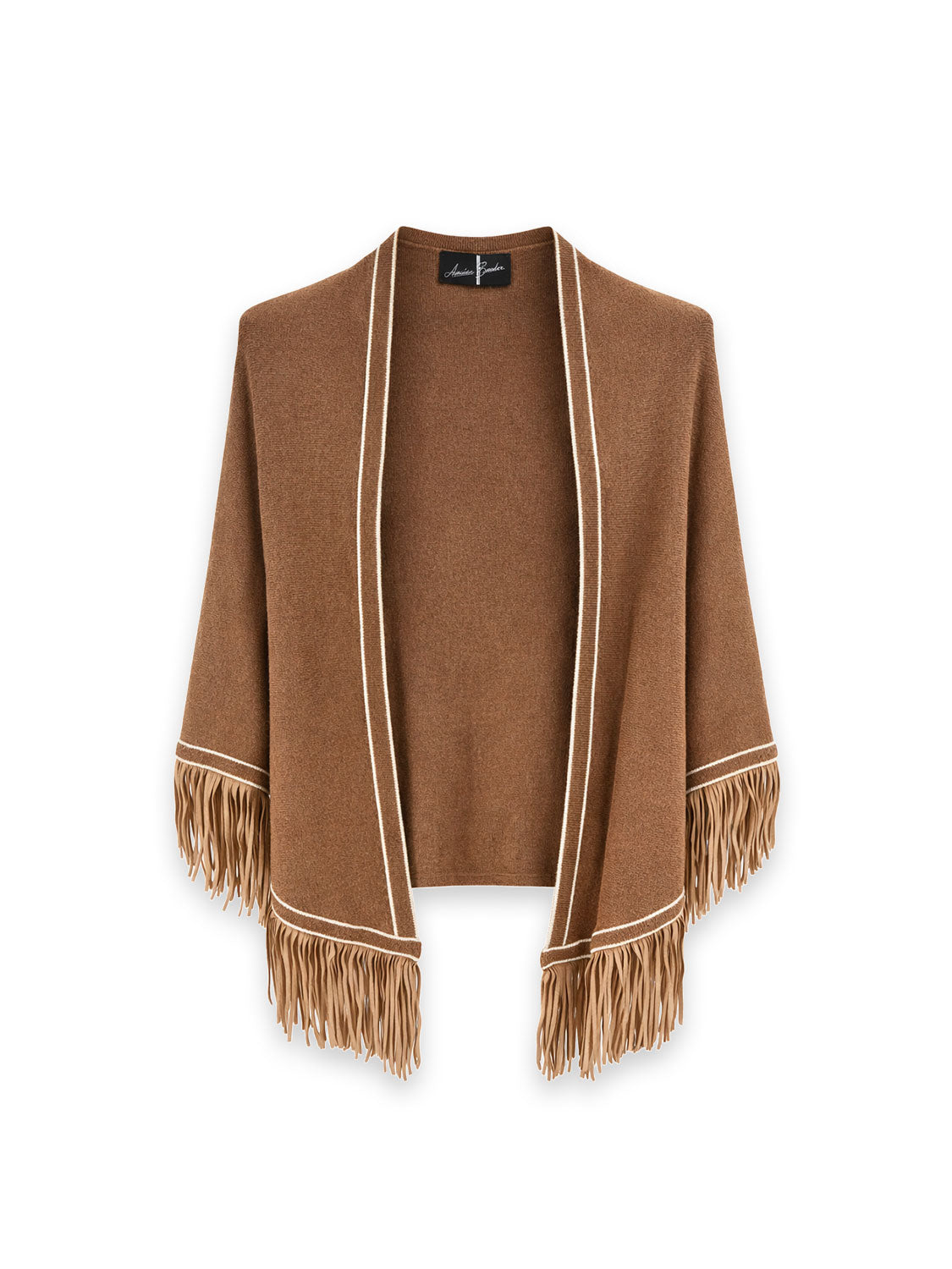 Triangolo - Dreieckiges Cape mit Fransen