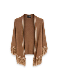 Triangolo - Dreieckiges Cape mit Fransen