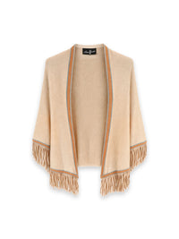 Triangolo - Dreieckiges Cape mit Fransen