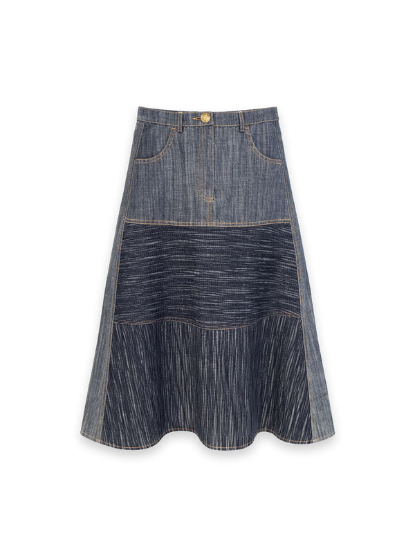 Jana - Jeansrock im Raw-Denim Look