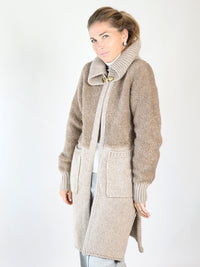 Pina – langer Strickmantel