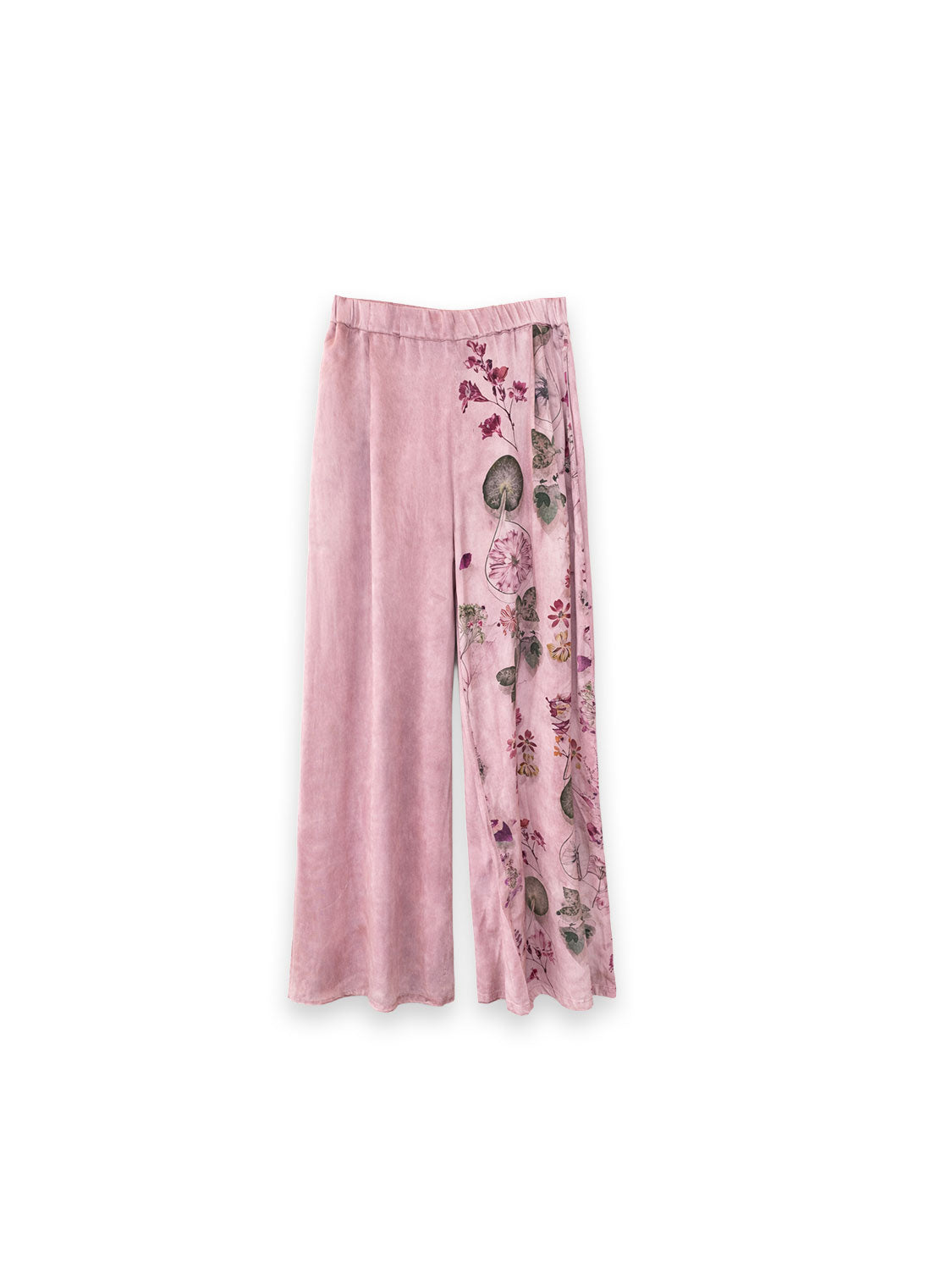 Garden Palazzo Hose aus fließender Viskose mit floralem Statement Print