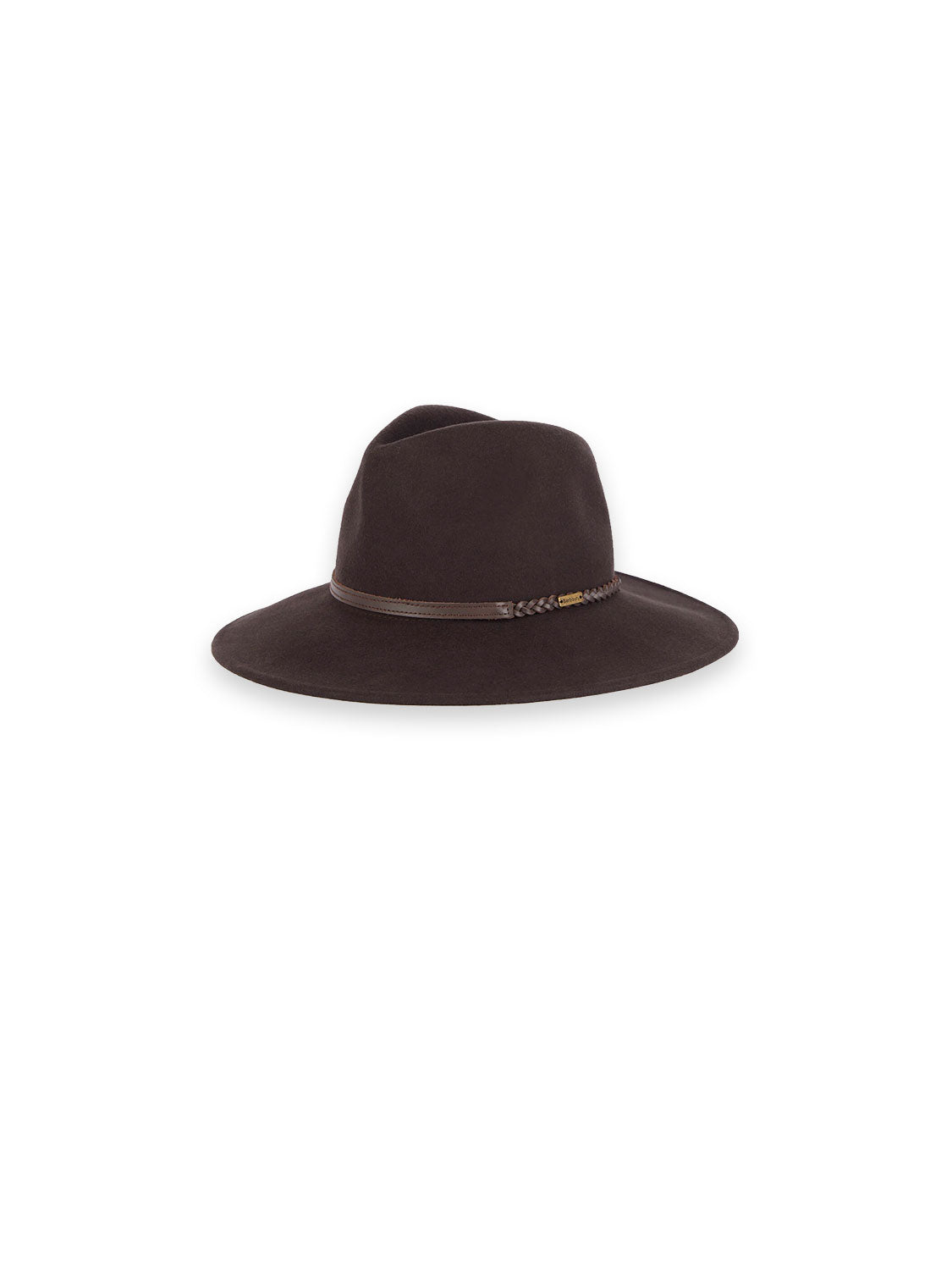 Tack Fedora Hut mit geflochtenem Lederband