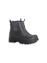Cynthia Chelsea Welly Gummistiefel – Tartan-Einsätze