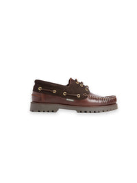 Deck Bootsschuhe – Leder mit Cord-Details