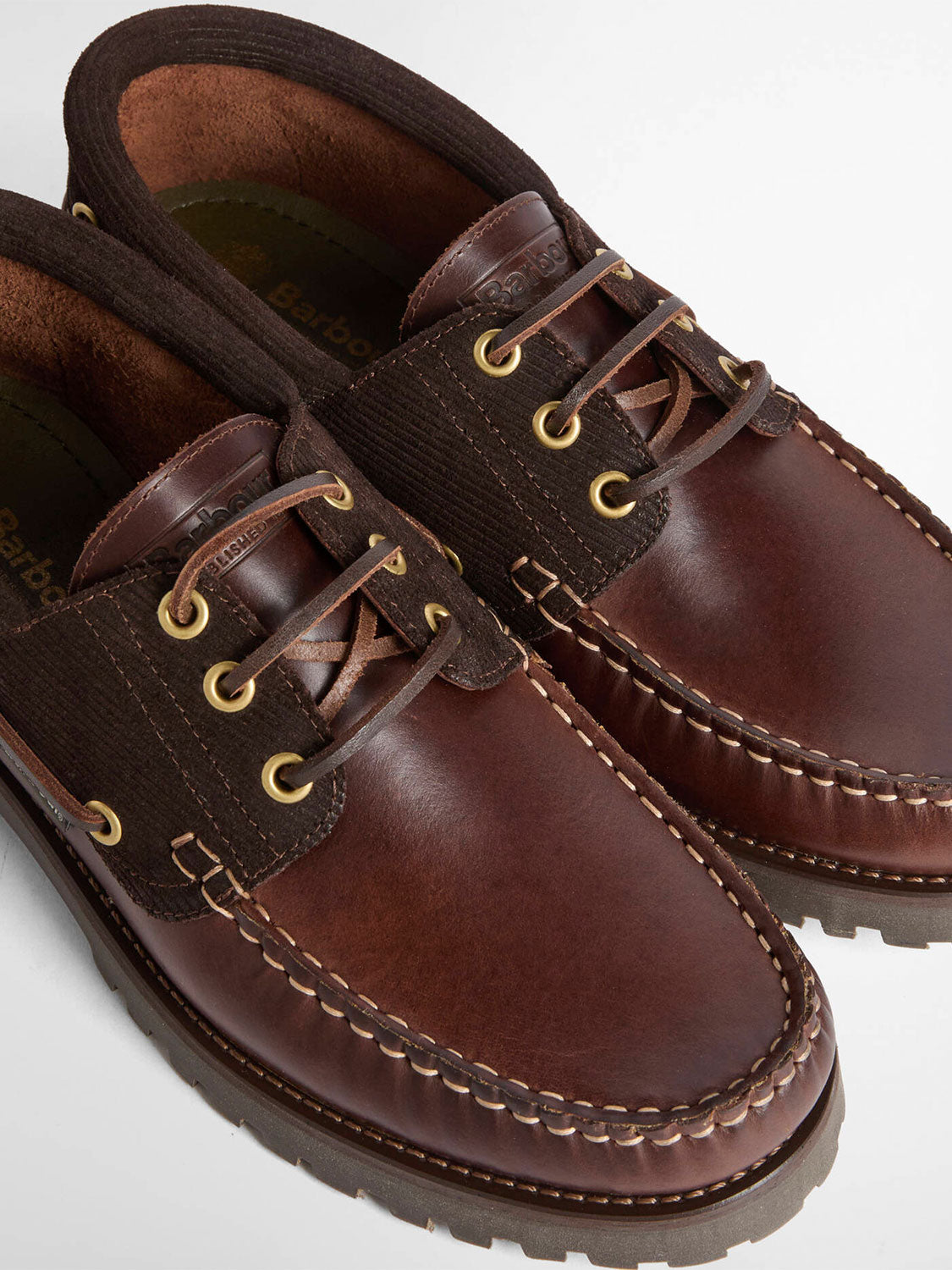 Deck Bootsschuhe – Leder mit Cord-Details