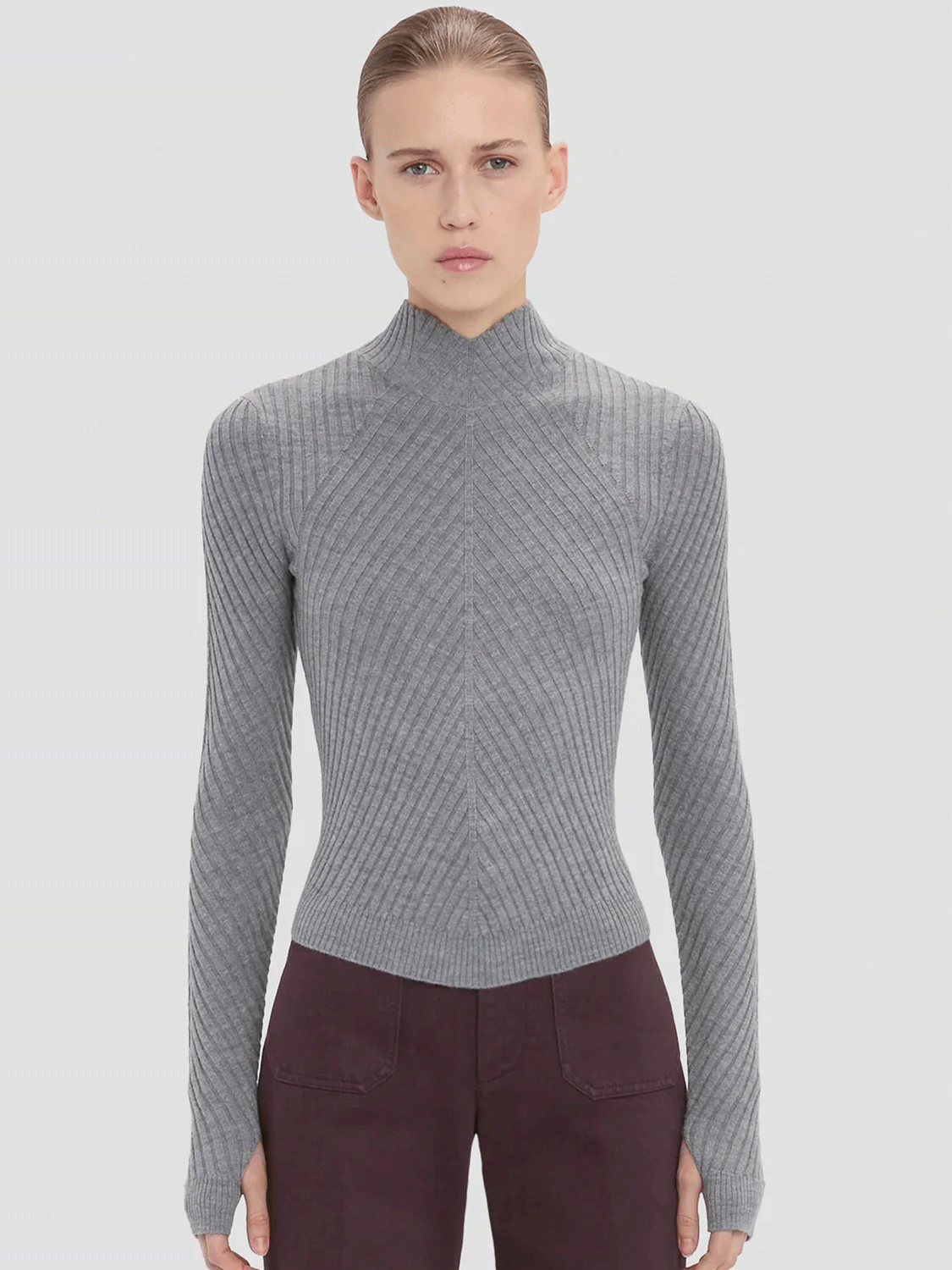 Georgia – Rippstrickpullover aus Merinowolle