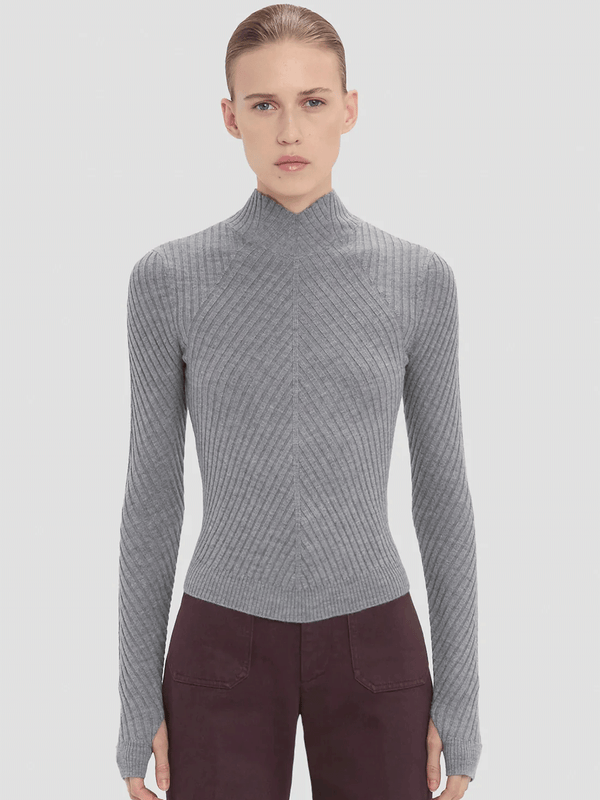 Georgia – Rippstrickpullover aus Merinowolle