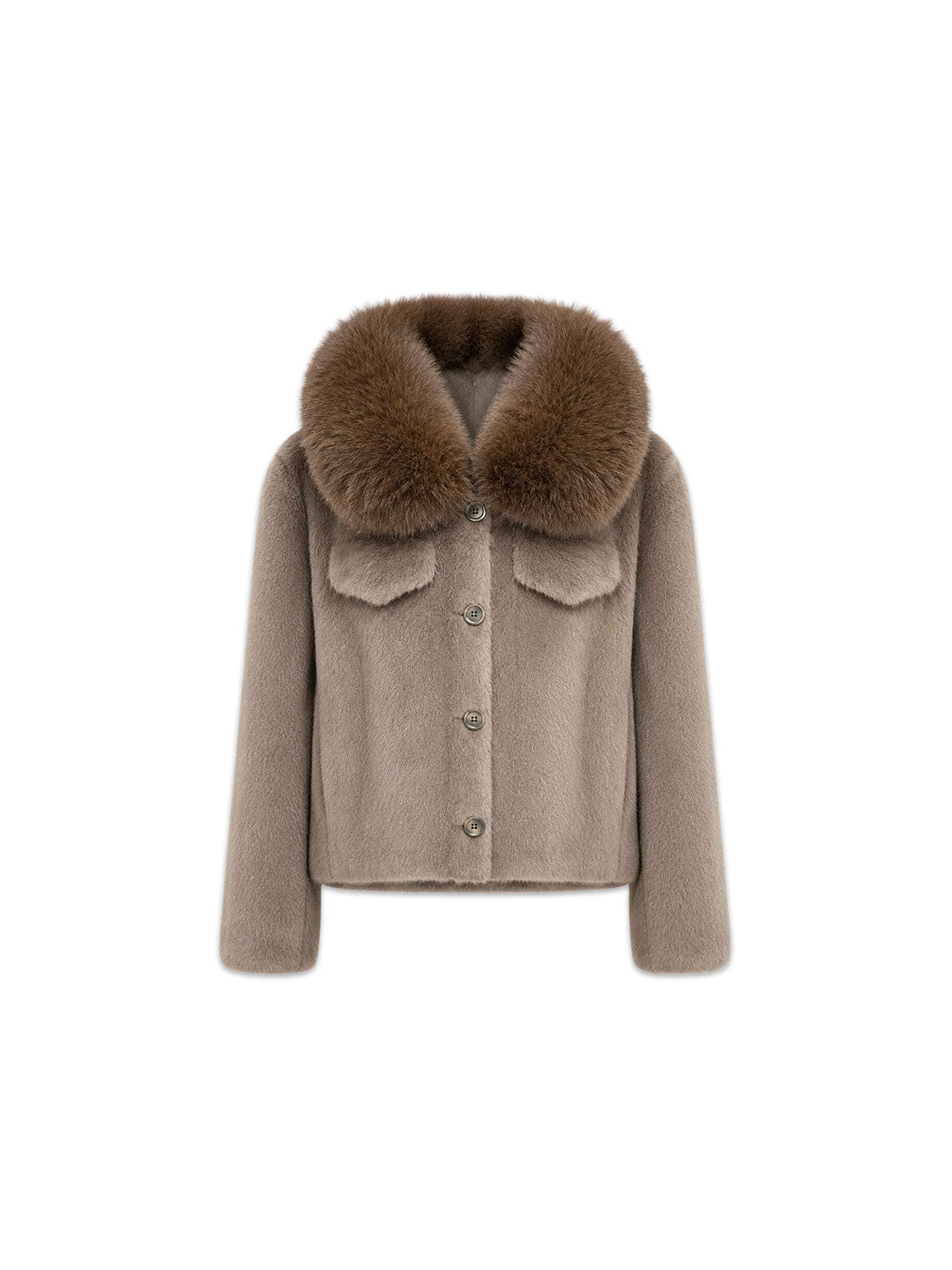 Jacke aus Kunstfell