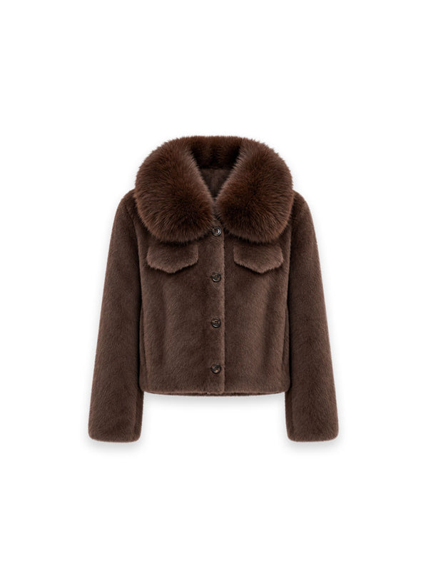 Jacke aus Kunstfell