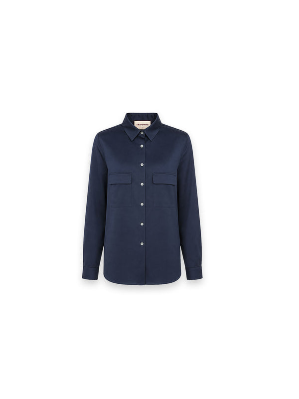 Bluse Satin Optik