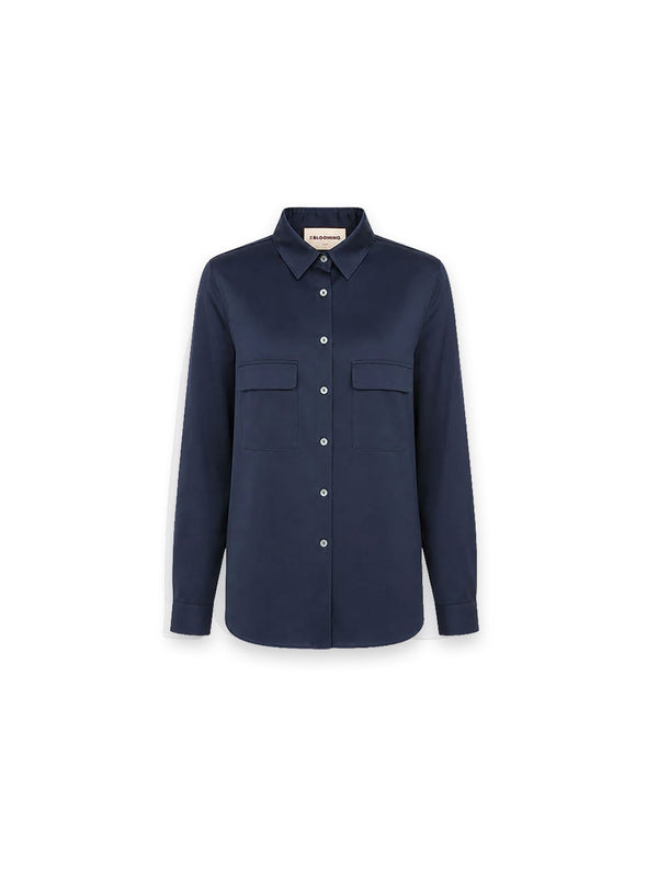 Bluse Satin Optik