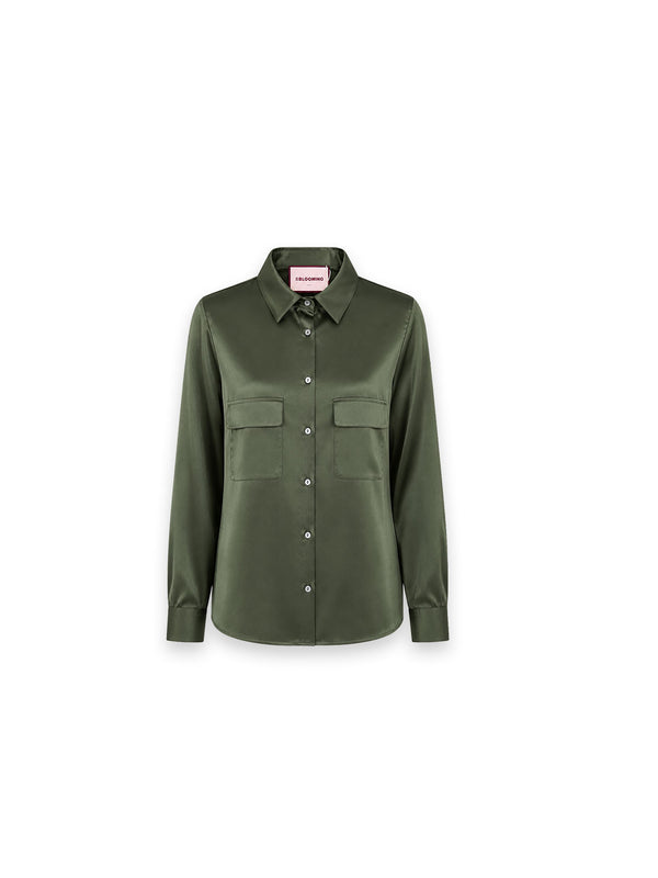 Bluse Satin Optik