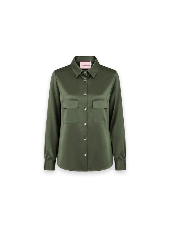 Bluse Satin Optik