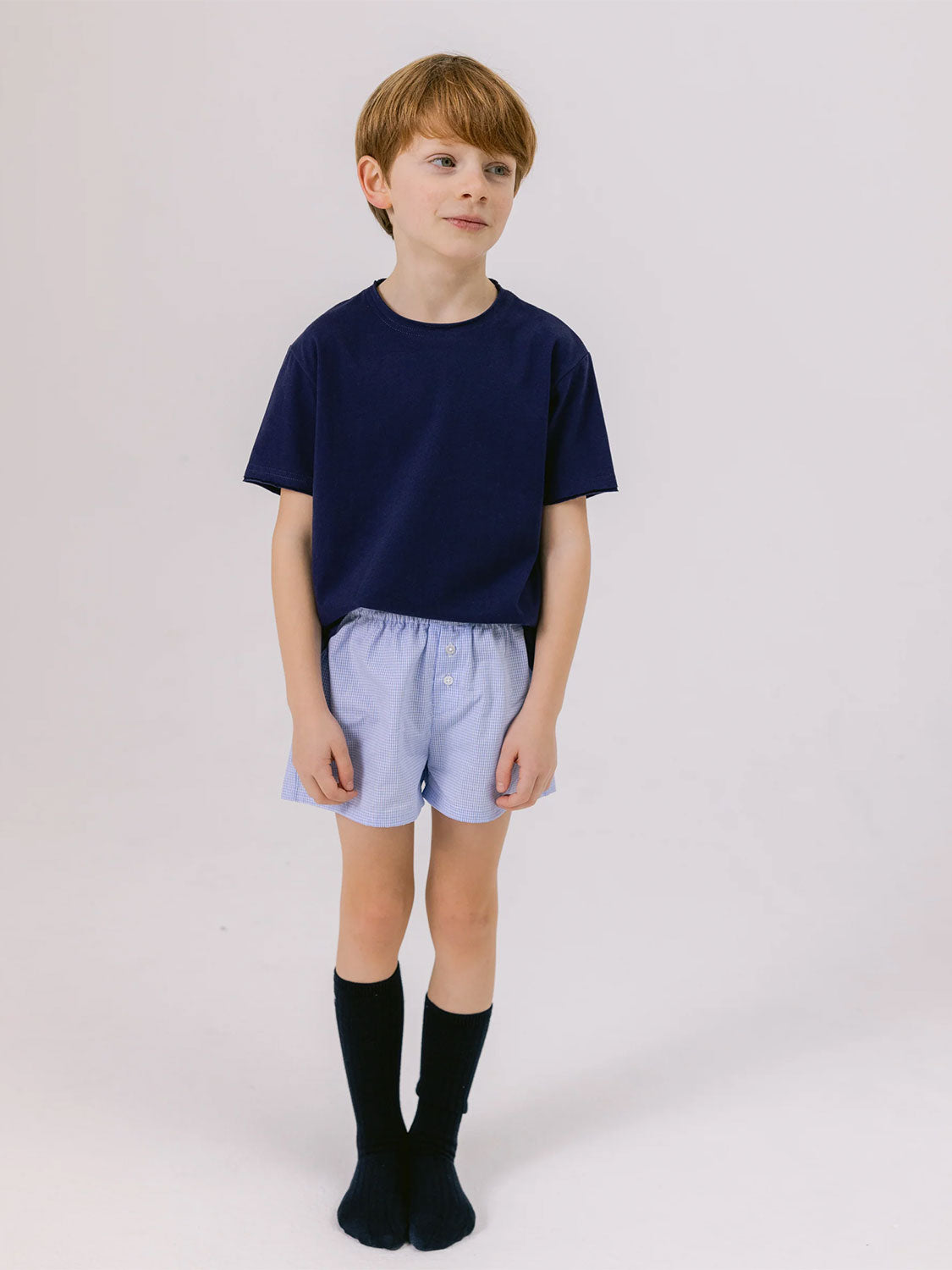 Florent - Boxer shorts with a fine check pattern