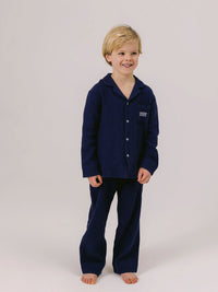 Charlie Pyjama – Pyjama-Set aus strukturiertem Stoff mit Brusttasche
