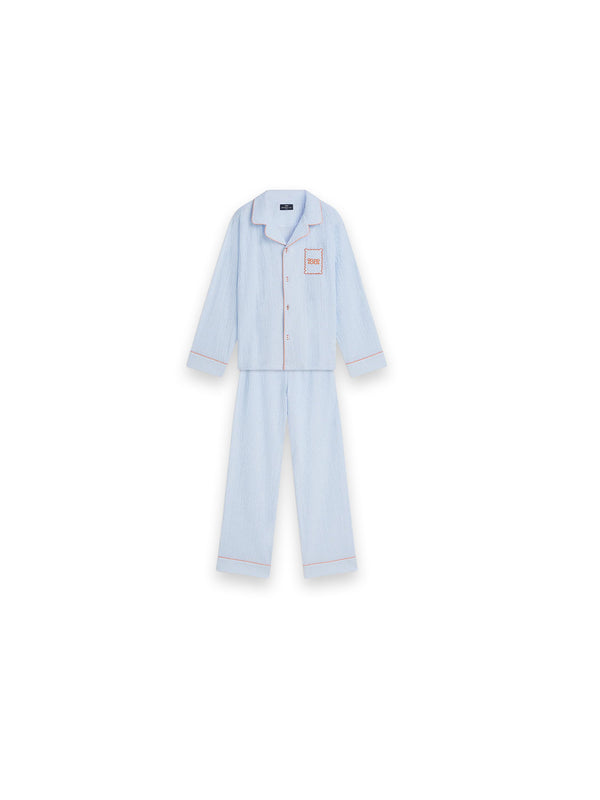 Noa Pyjama – Pyjama-Set aus strukturiertem Baumwollstoff