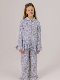 Lou Toile de Rêve Pyjama – Pyjama-Set mit Toile-de-Jouy-Print und Rüschen-Details