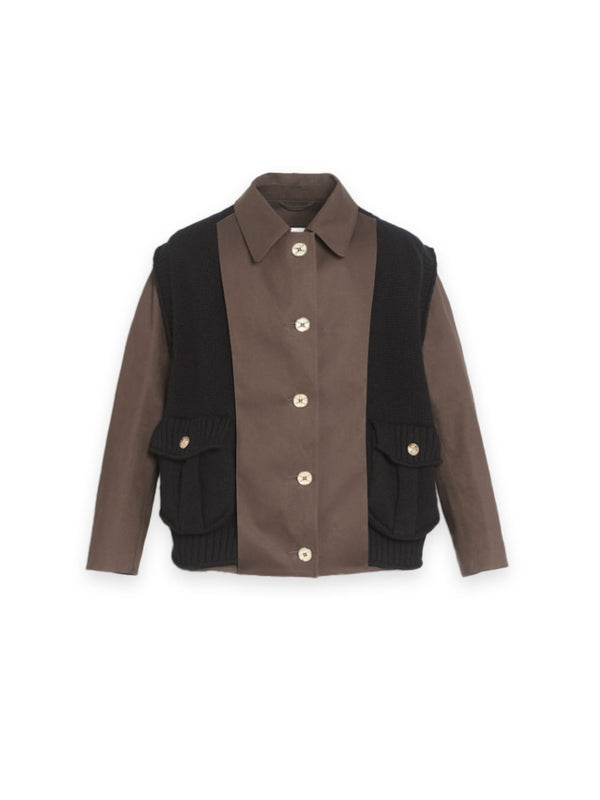 Caban x Mackintosh – Regenmantel mit Cashmereweste