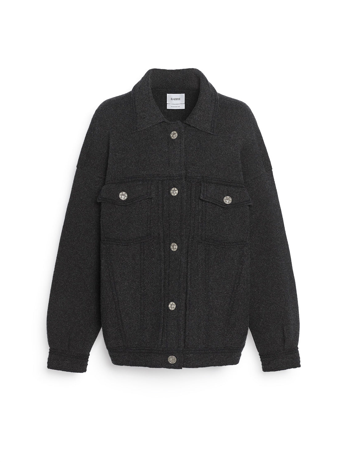 Oversized Jacke aus Cashmere-Baumwoll-Mix