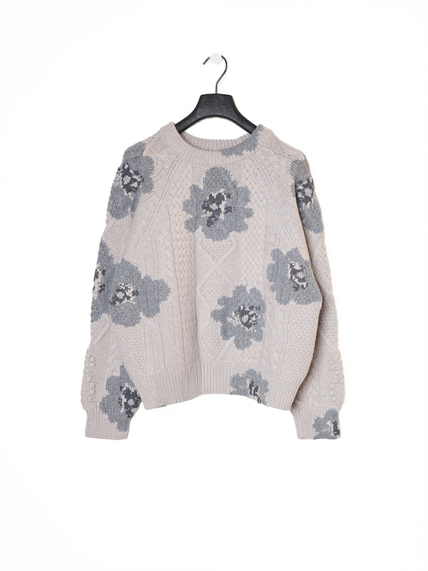 Round NeckStrickpullover aus Cashmere