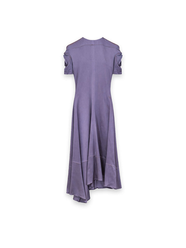 Twist Shoulder Dress Kleid – Kleid mit gedrehten Schulterdetails